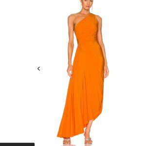 A.L.C. Delfina Satin Pleated Dress